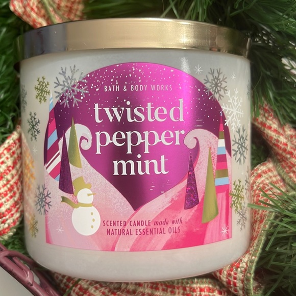 Bath & Body Works Other - NEW Twisted Peppermint Bath & Body Works 3-Wick Candle